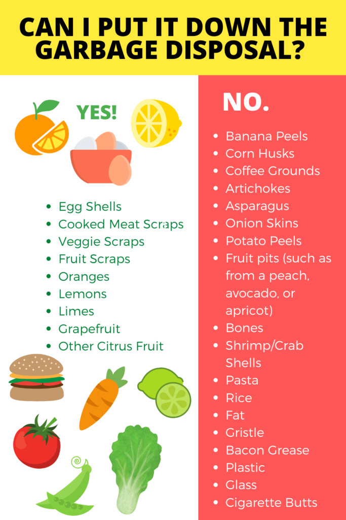 can i put it down the garbage disposal 