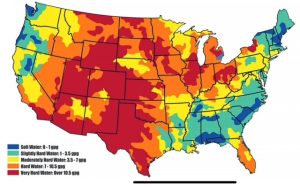 Water hardness map