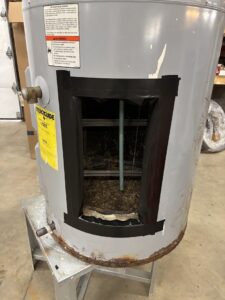 Sediment build up in a water heater