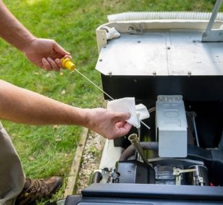 Maintenance Mechanic Inspecting or checking the generator