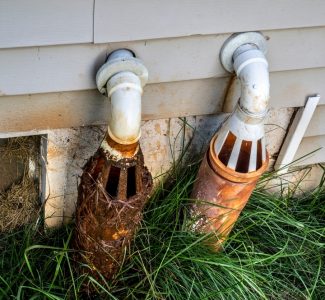 sump pump drain line